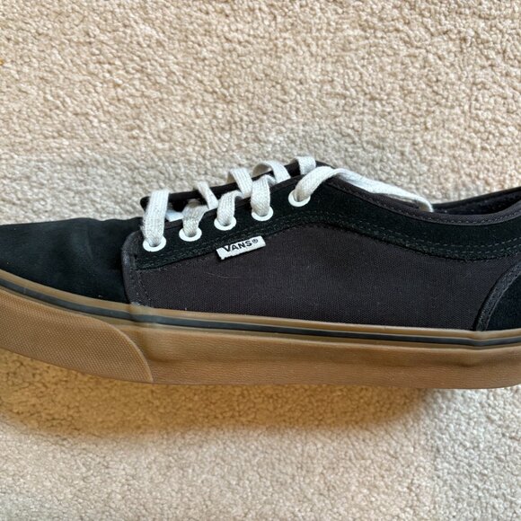 Vans Skate Boarding Shoes Canvas Low Top Men's Size 10.5 Black 721356 - Picture 7 of 10